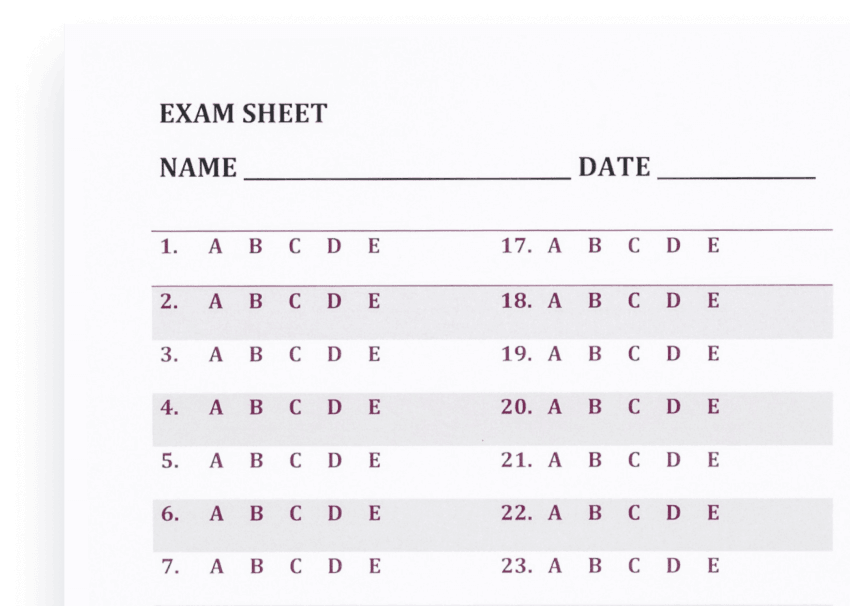 Exam preparation